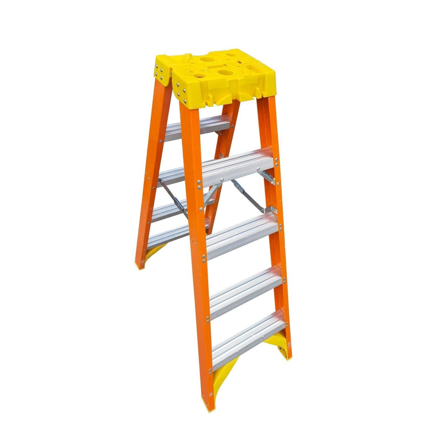 Fiberglass Adjustable Durable Insulated Step Ladder for Electrician Safety Work