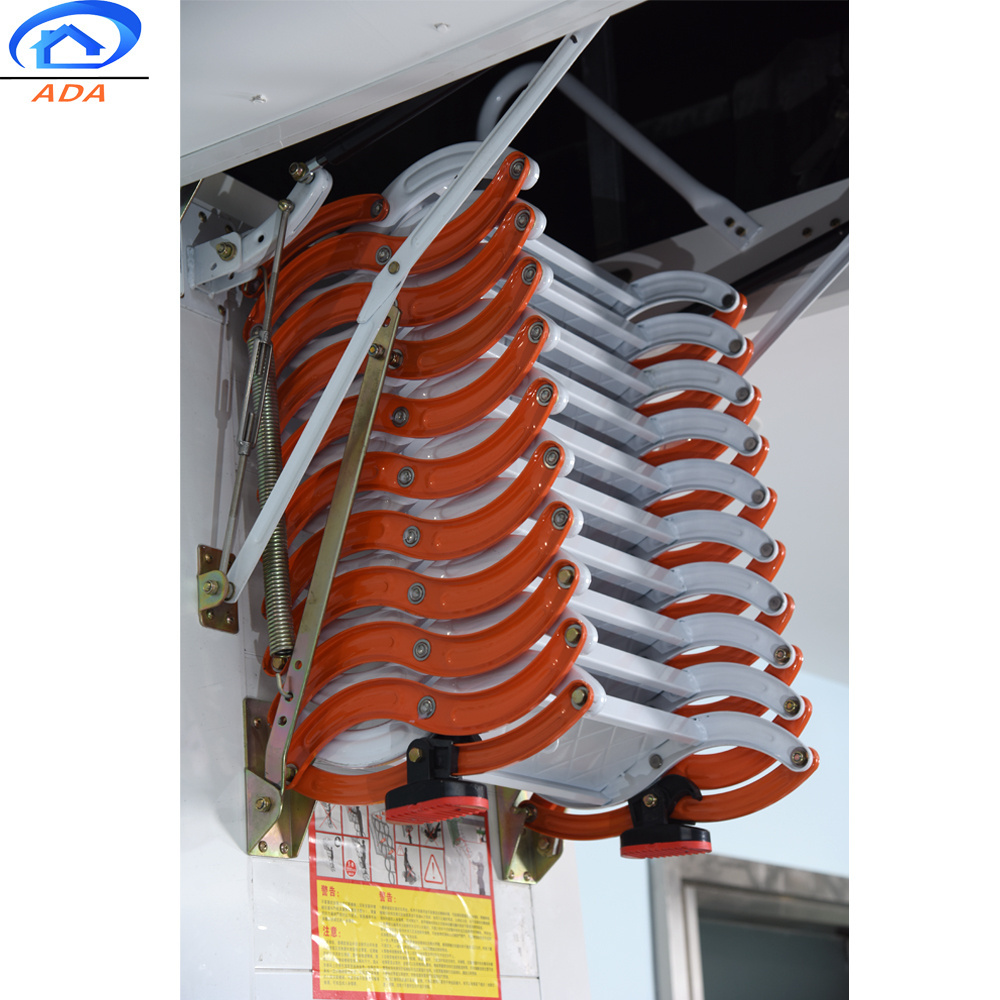 Ceiling Mounted Roof Access Retractable Folding Zip Step Attic Ladders