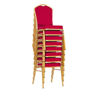 Wedding Banquet Chairs Chairs Armchair Stackab Chairle Fabric Metal Iron Modern Stackable Wholesales Price Red Chairs Dining 6KG