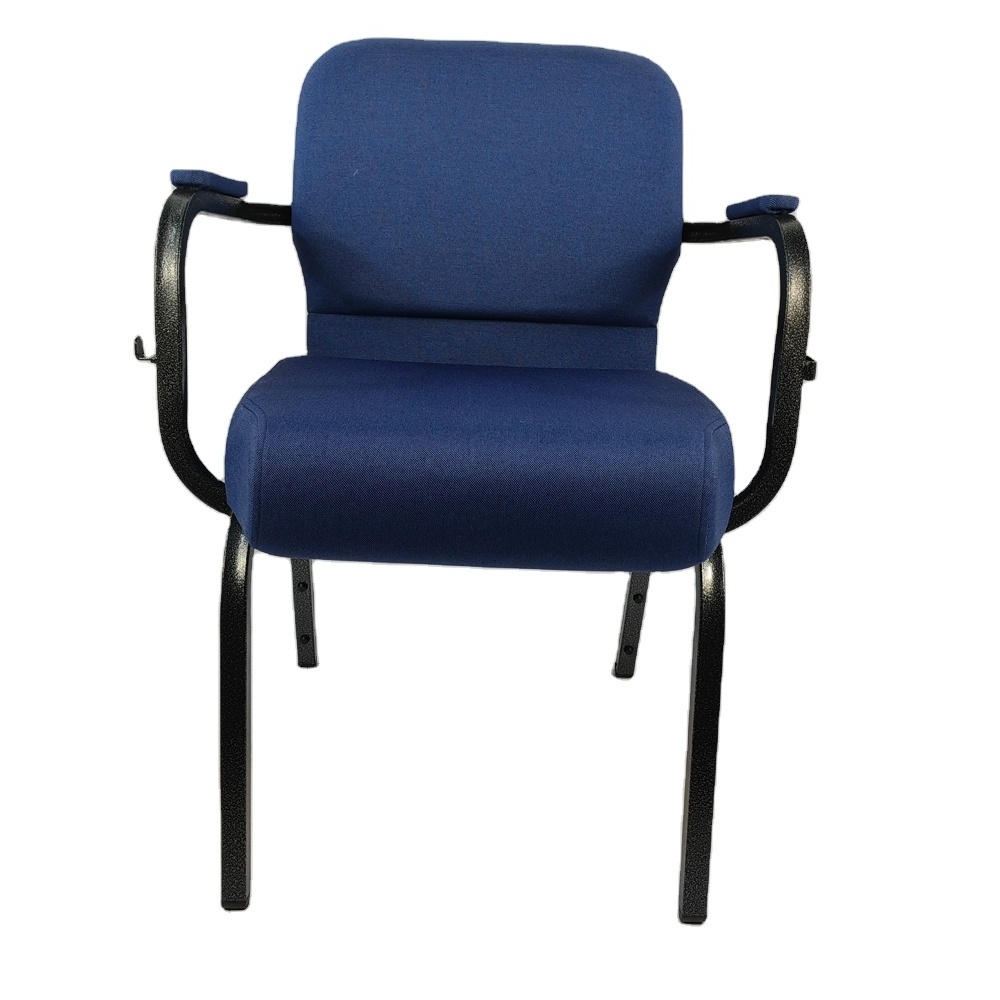 Factory Supplies  High Quality Stackable Wedding Chair Hotel Restaurant Indoor Wedding Blue Church Chair