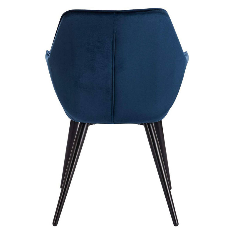 2021 new modern restaurant fabric dinning navy velvet dining chairs for sale