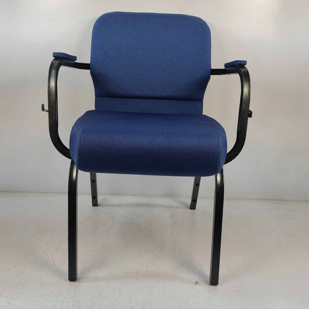 Factory Supplies  High Quality Stackable Wedding Chair Hotel Restaurant Indoor Wedding Blue Church Chair