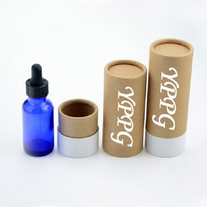 custom print round cylinder cylindrical cardbboard paperboard black white  kraft craft paper tube container canister