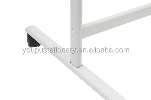 360 Degrees Rotated Height Adjustable Mobile White Board with steel Stand