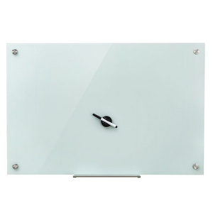 Wholesale Custom Frameless Magnetic Glass Board Whiteboard and Wall Mounted Dry Erase Board