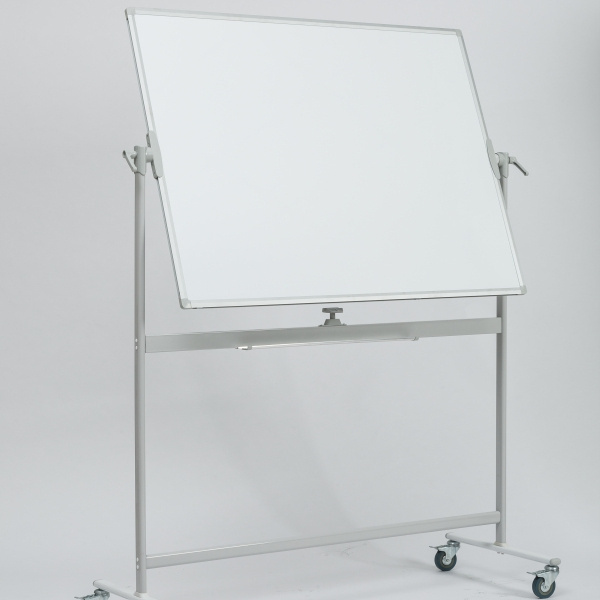 New Style Double Sided Mobile Magnetic Whiteboard Stand 360 degrees rotated with steel stand