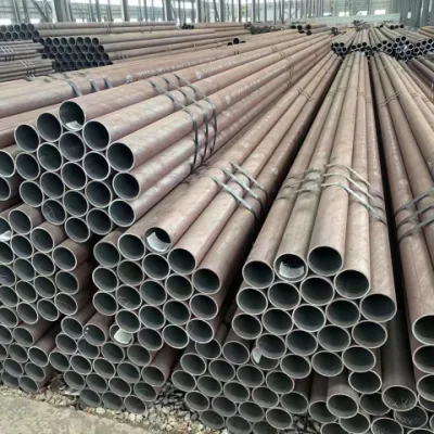 ASTM A53 Ss400 Q235 St37 St52 1020 1045 A106b Carbon Steel Tube Pipe for Building Material