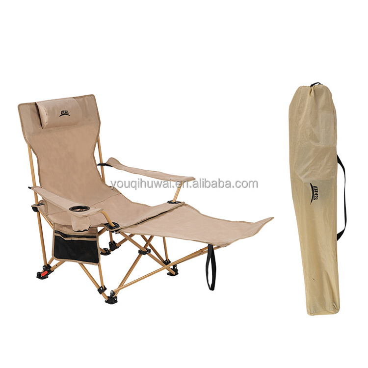 Outdoor portable folding chair Beach Recliner Folding Chair Camping Recline