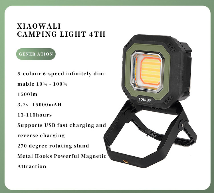 Outdoor usb rechargeable emergency led camping lamp lights tent 12w led lighting lantern camping light