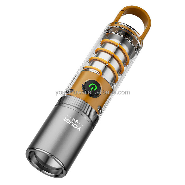 YOUQI Wholesale Hot Sale Camping Tactical Flashlight Portable Long Shot Strong Light LED Torch USB Rechargeable Flashlight