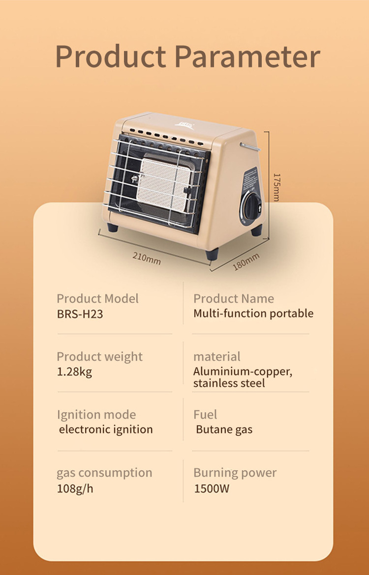 Outdoor Portable Gas Heater Tent Heater For Home Energy Saving Camping Heating Stove Multifunctional Camp Gas Burner
