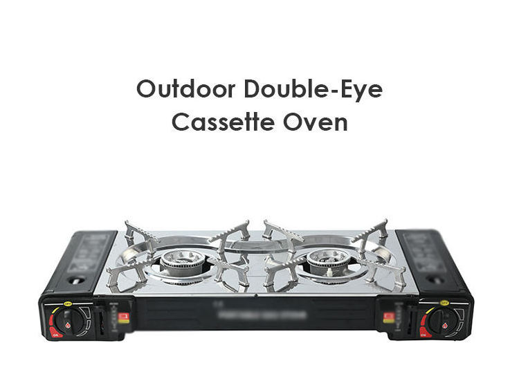 Gas Cooktops Camping Stove double Burner Gas Stove Cylinder Camp Stove With 2 Burner Outdoor Camping Kitchen