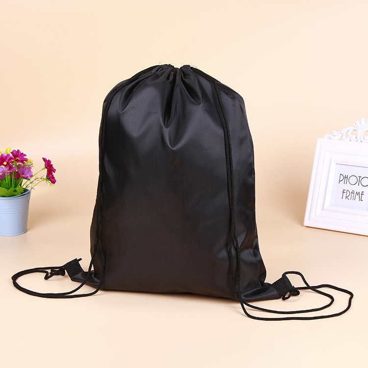 Factory Direct Sales Recycled Nylon Backpack String Sport Custom Shoe Dust Bag Drawstring Bag pack