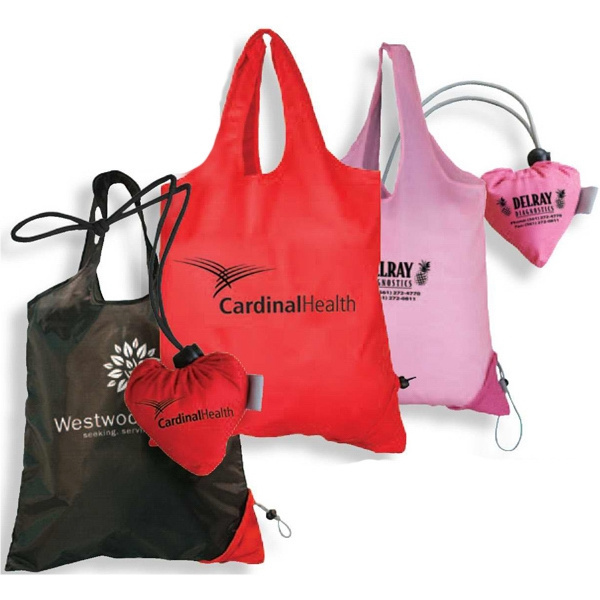 Fashion Reusable Foldable Shopping Fruit Strawberry Shaped Tote Bag With Pouch