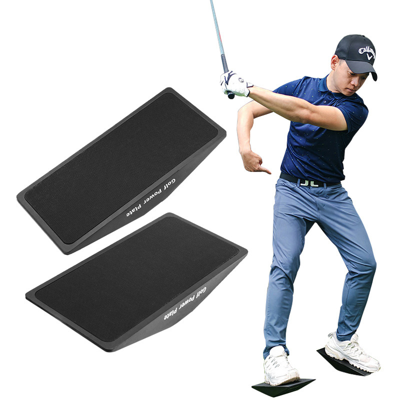 High quality golf putting trainer force boardl in wooden material trainer 2piece per set for training aids