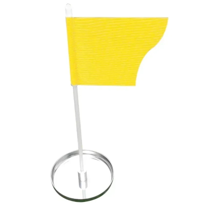 Golf putting green cup hole with flag logo custom acceptable stainless steel cup with flag number marked golf course