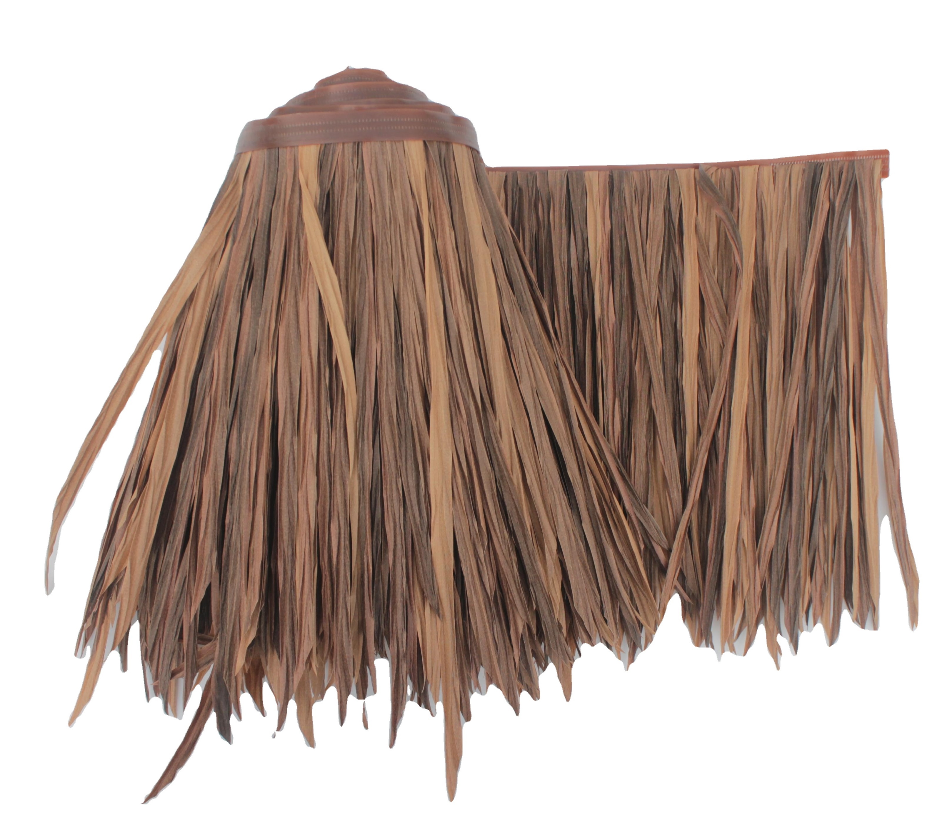 Recyclable Plastic Synthetic Straw Sun-Proof Thatch Roof Artificial Thatch Roofing Artificial Palm Panel