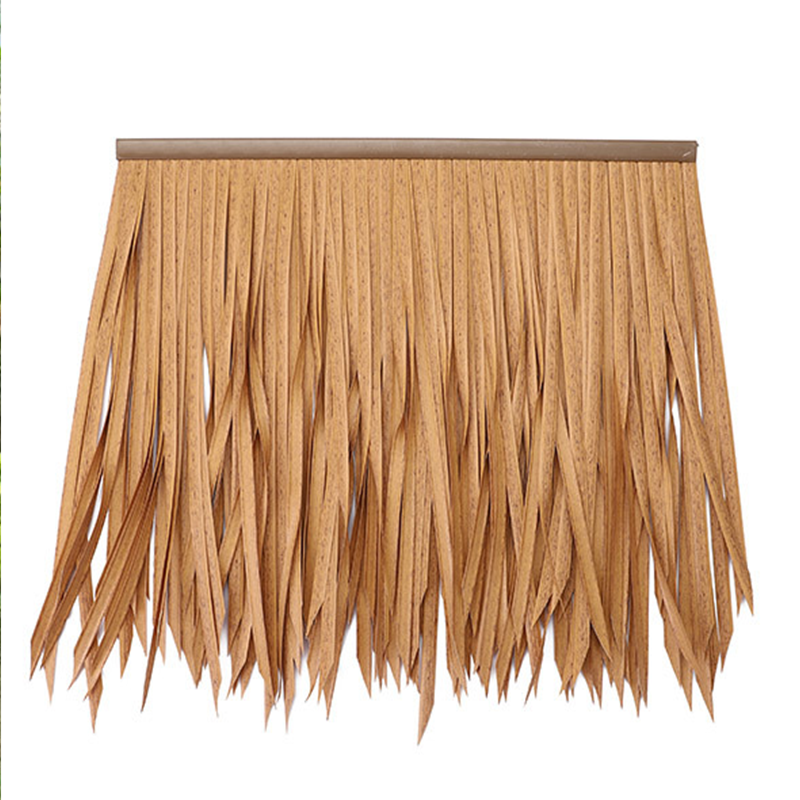 China Suppliers Waterproof Artificilal Techos De Paja Sintetica Plastico Synthetic Artificial Thatch Roof For Sale