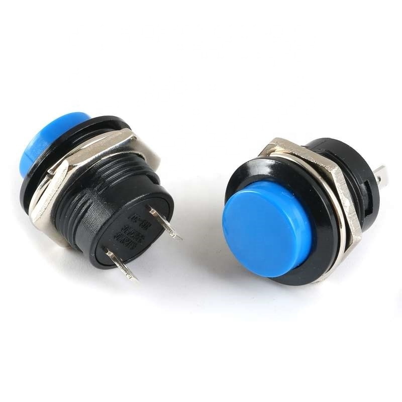 7 Colors R13-507 16MM Round Non locking Self Reset Jog Push Button Switch