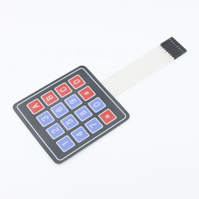 Custom Membrane Switch 4x4 Matrix Keypad,16 Keys Numeric Keypad