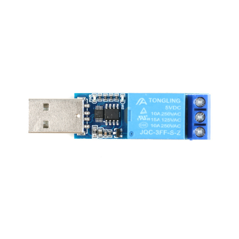 LCUS-1 type 1 channel USB Relay Module Electronic Converter PCB USB Intelligent Control Switch JQC-3FF-S-Z relay