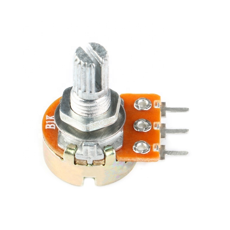 WH148 B1K B2K B5K B10K B20K B50K B100K B250K B500K B1M 3 Pin 15mm Shaft Single Potentiometer