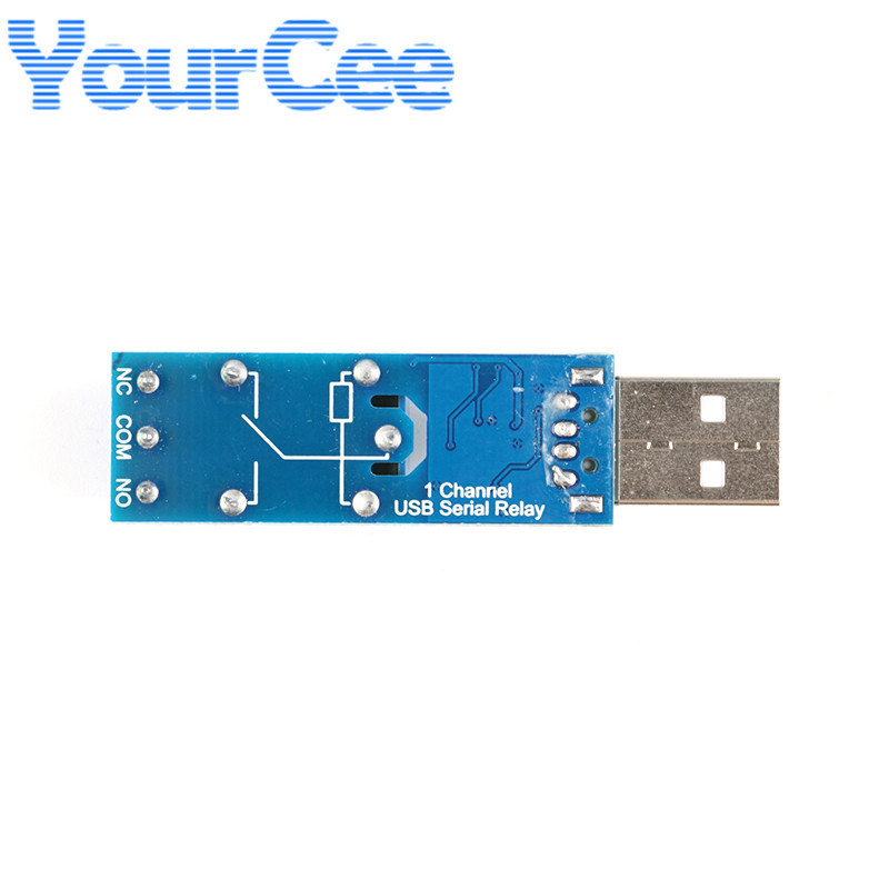 LCUS-1 type 1 channel USB Relay Module Electronic Converter PCB USB Intelligent Control Switch JQC-3FF-S-Z relay