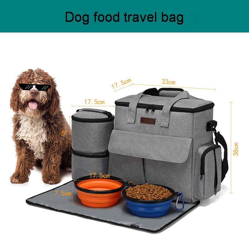 Pet Travel Food Bag Dog Accessories Outdoor Pet Supplies Storage Bag Carrier