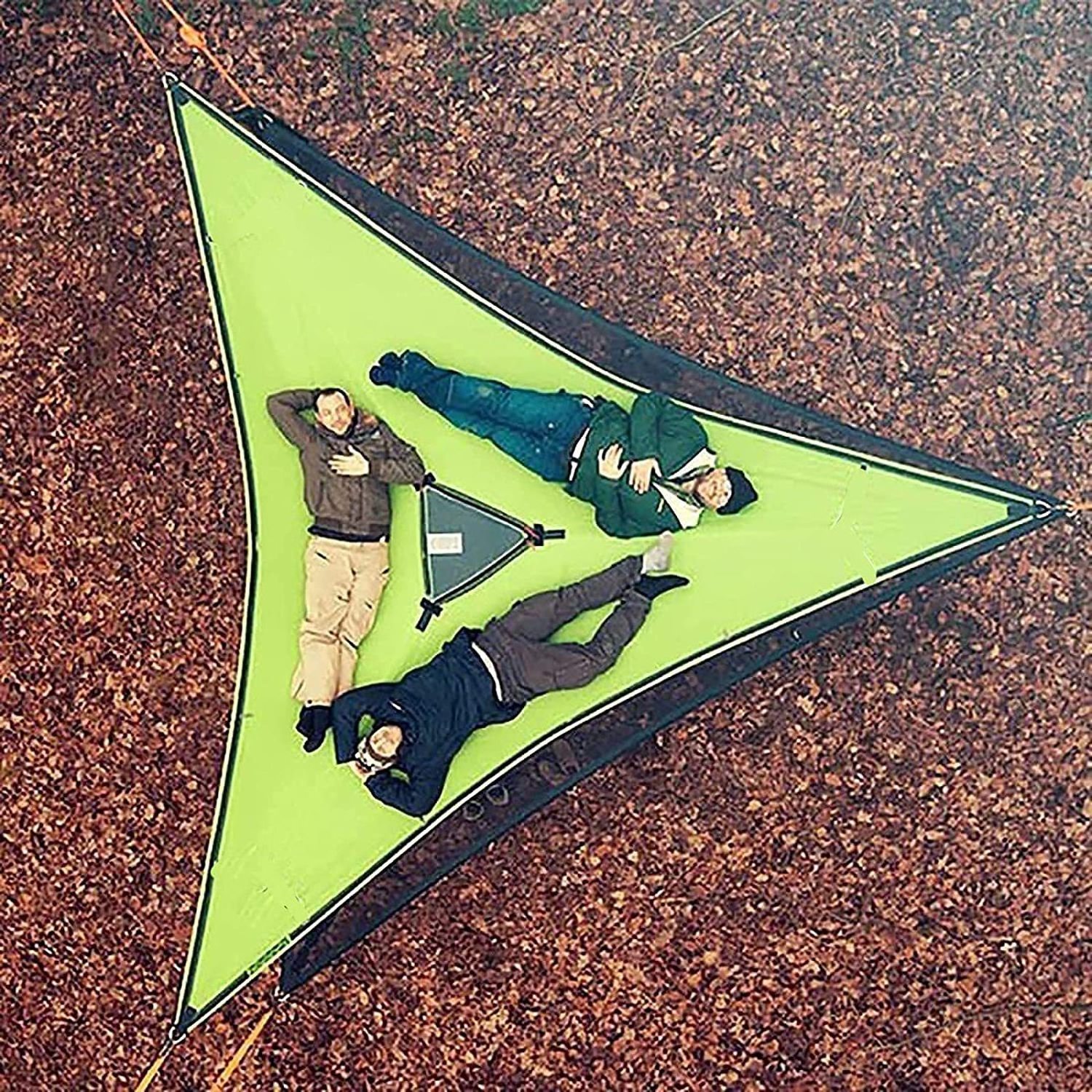 Hot Sale Portable Aerial Multi-person Camping Hammock Famiy Big Triangle Hammock