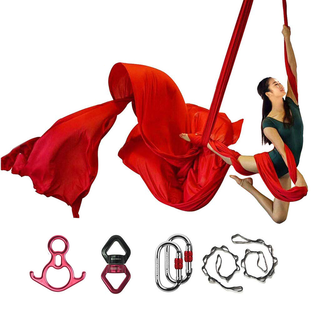 Fitness Aerial Yoga Hammock Set Swing Home Outdoor Yoga Equipment Hammock Acrobatic Dance for Gymnast Body Building