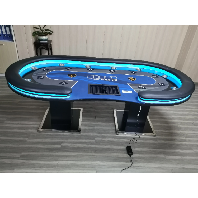 Your-city Texas Table Casino Poker Table Gambling Table For 10 Players With Led