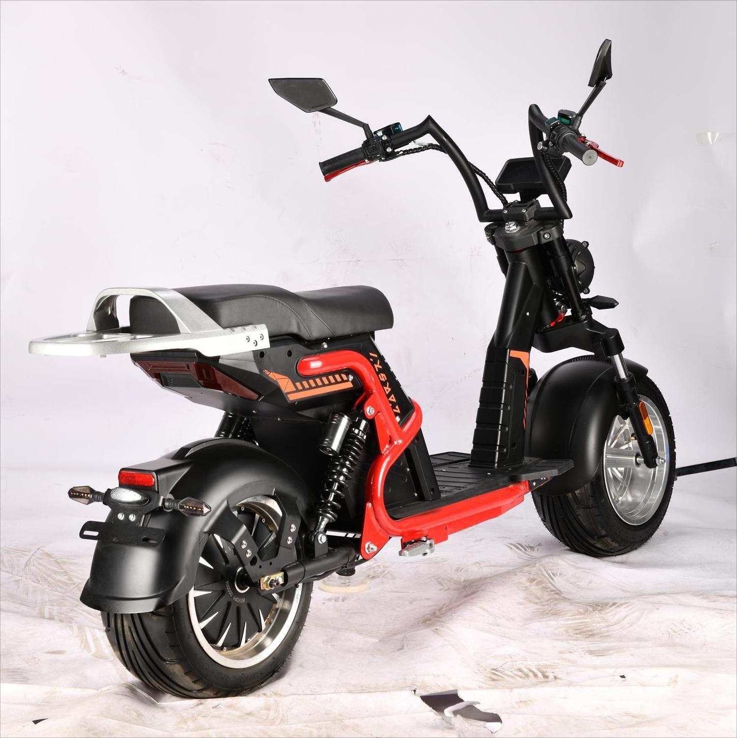 Cp-9 Electric Mopeds Bike Off Road Electric Scooter 20ah Lithium Battery 2 Wheel Citycoco For Adults