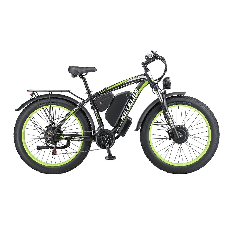 Original Manufacturer K800 23ah Battery 26x4.0 Inch Fat Tire E-bike 2000w Electric Bike With Front And Rear Dual Motor