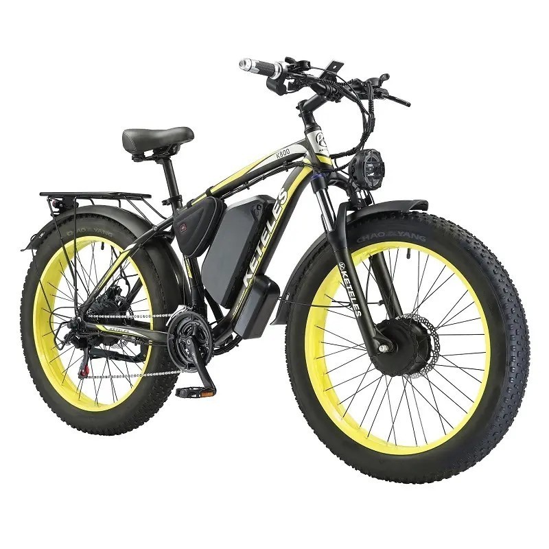 Original Manufacturer K800 23ah Battery 26x4.0 Inch Fat Tire E-bike 2000w Electric Bike With Front And Rear Dual Motor