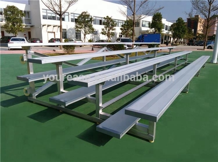 Aluminum bleachers seating portable grandstand