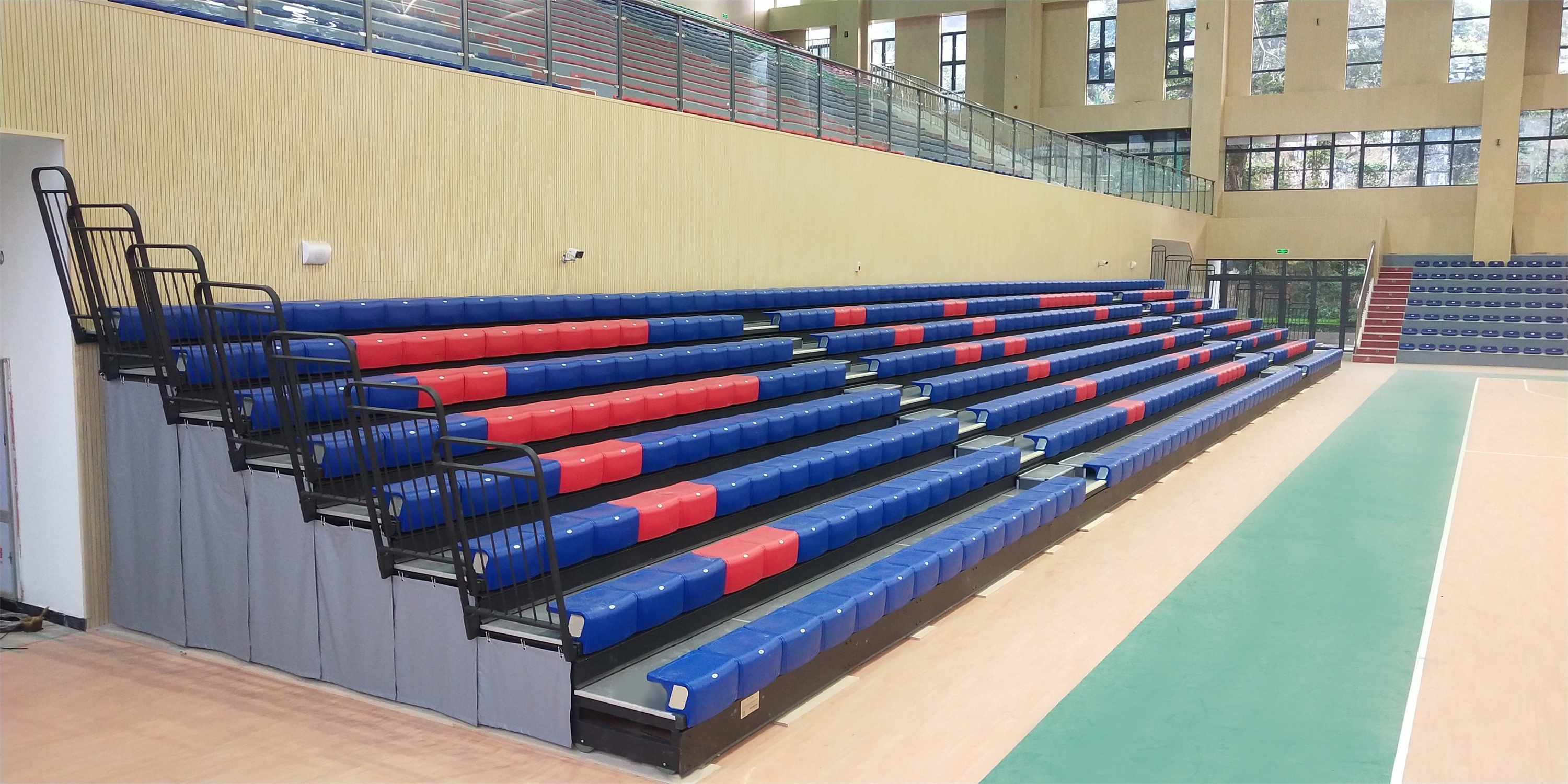 YOUREASE   telescopic electric grandstand stadium basketball bleacher retractable seating prices