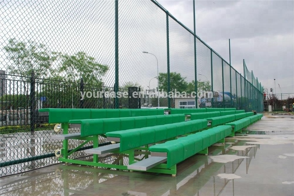 Soccer bleachers seating sit up bench