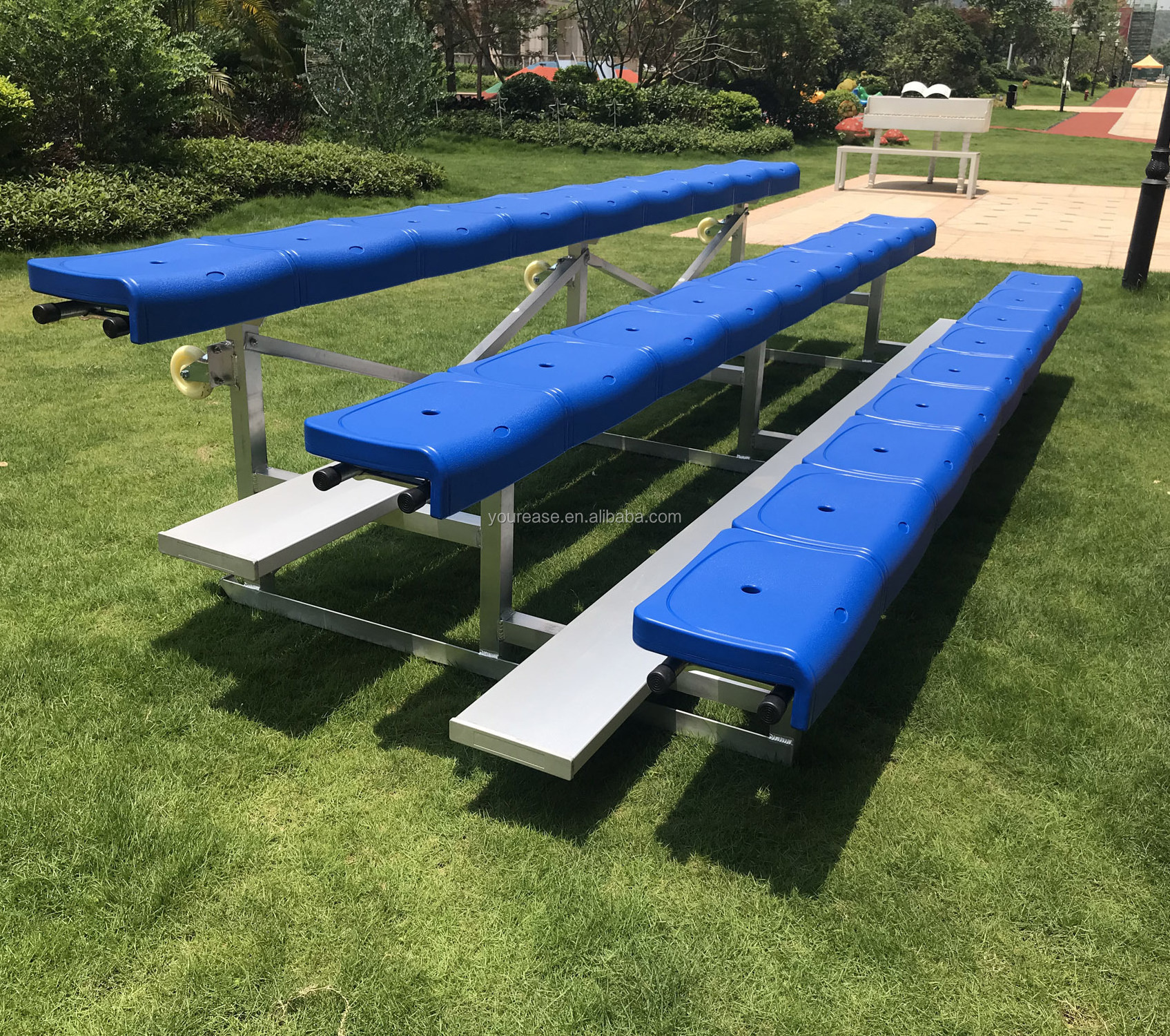 economic flexible Outdoor grandstand long outdoor bench