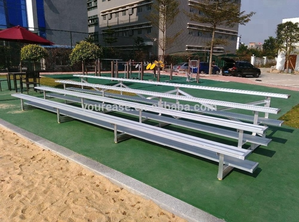 Aluminum bleachers seating portable grandstand