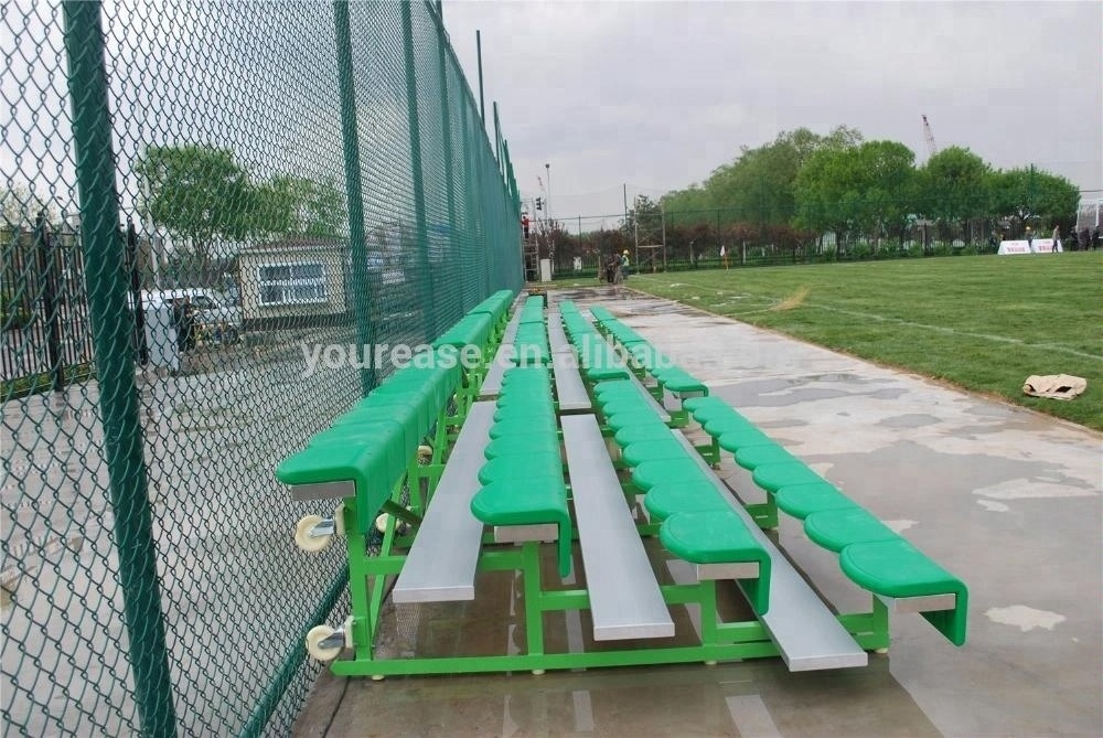 Soccer bleachers seating sit up bench