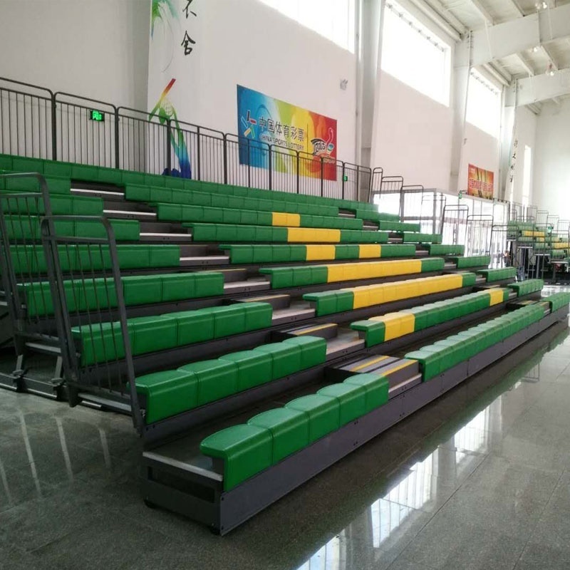 Bench Seat Retractable Bleachers Stadium Seat Chair Indoor Gym Bleachers Manufacturers Telescopic Bleachers Plastic Seating