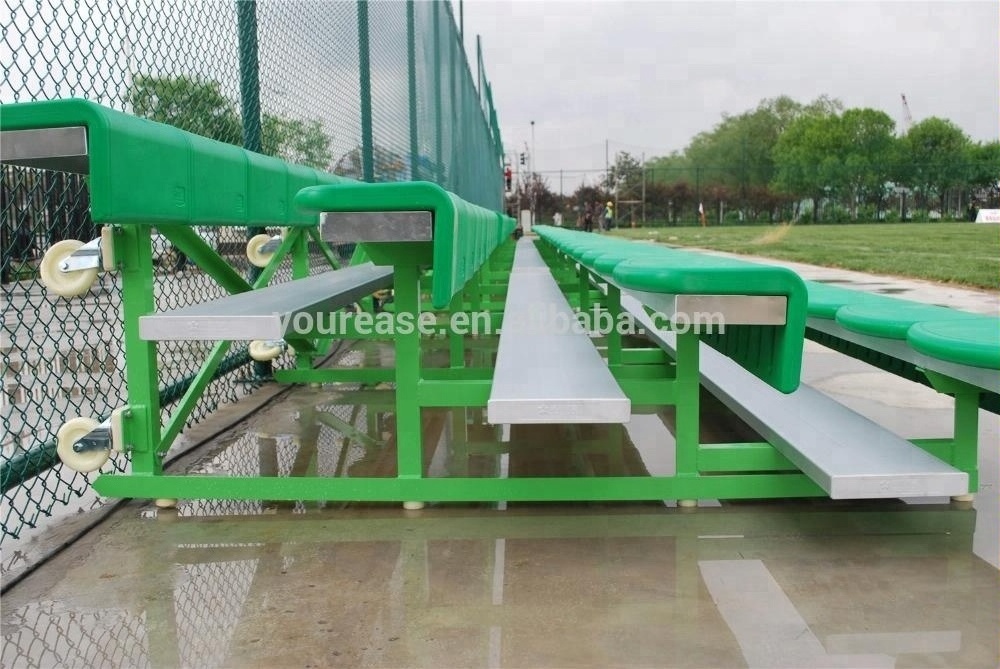 Soccer bleachers seating sit up bench