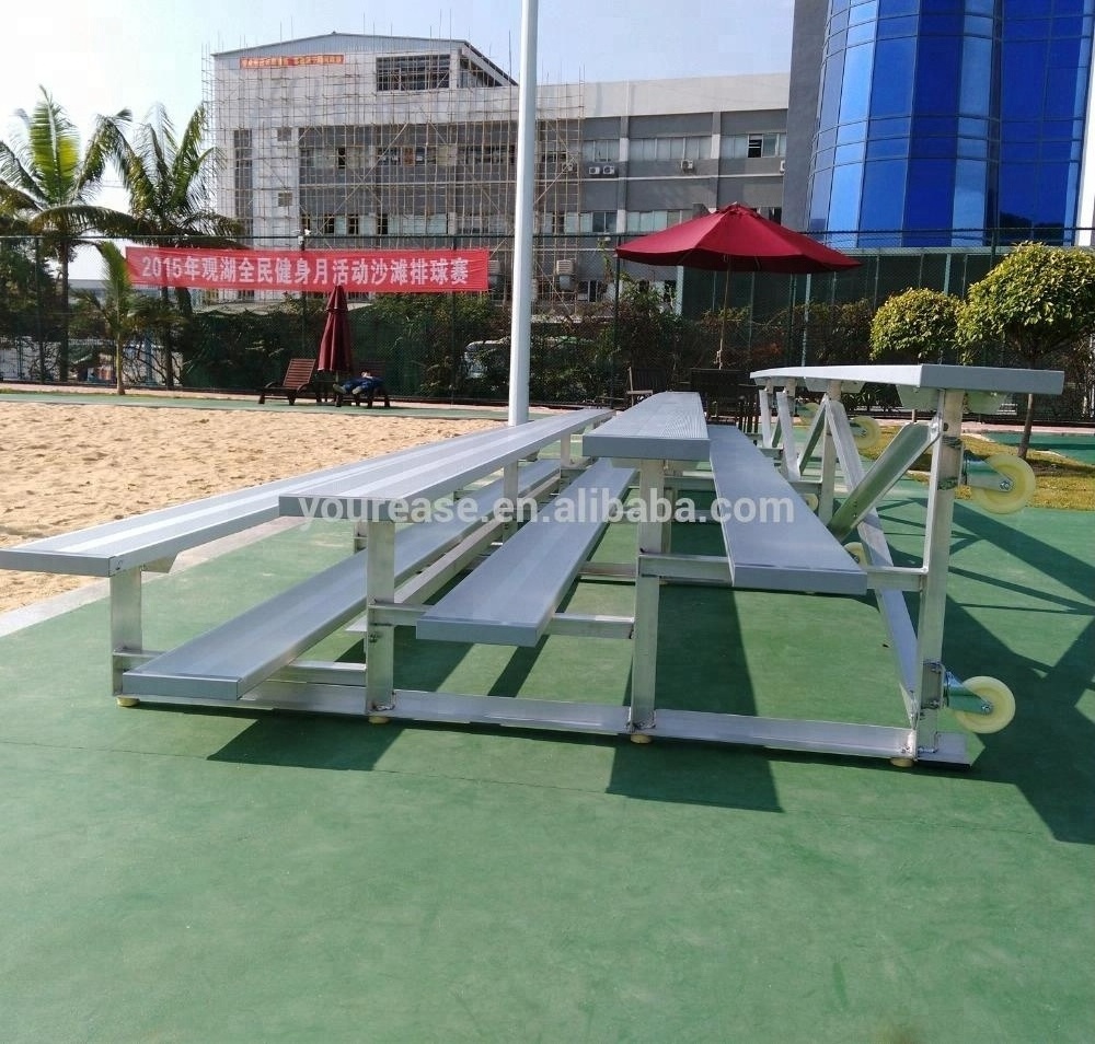 Aluminum bleachers seating portable grandstand