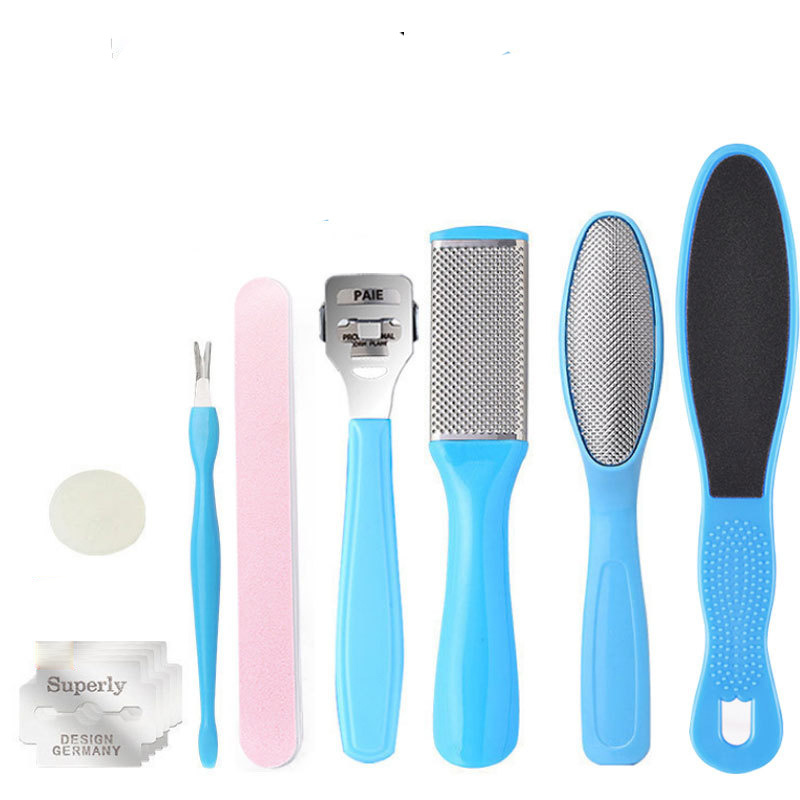 8pcs Foot Rasp Set Heel File Grater Kit For The Feet Pedicure Rasp Remover Stainless Steel Foot Cuticle Skin Callus Remover