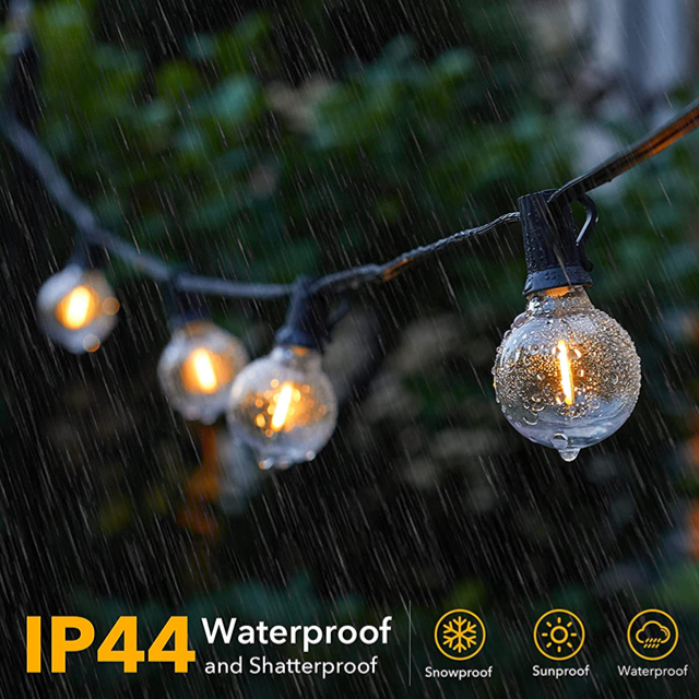 USB Charging Remote Control Flat Hanging E12\S14 Filament Bulb Solar Powered LED Outdoor String Lights