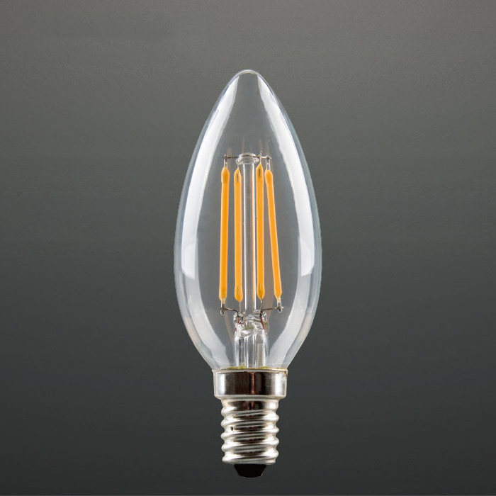 High Lumen Good Quality 4W 5W 6W Filament Bulbs C35 Candle E14 LED Bulb Light