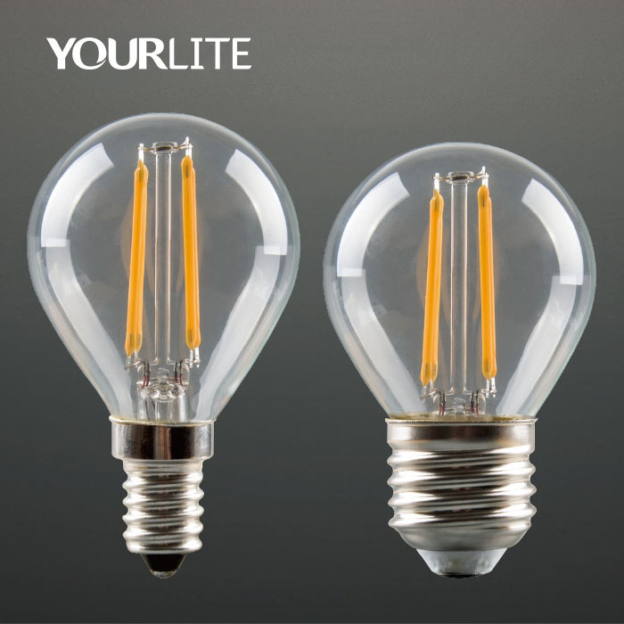 4W 5W 6W Soft light LED Edison Retro Vintage Lamp G45 Filament LED Bulb E14