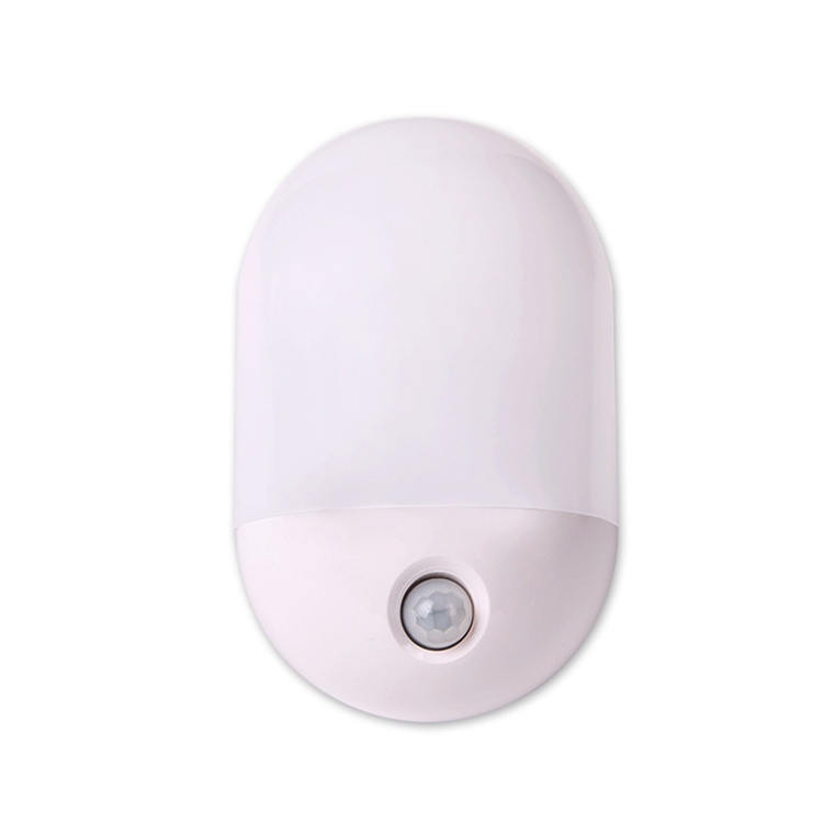 Small Mini Dusk to Dawn Automatic CDS LED Plug In Night Light, Toilet Use PIR Motion Sensor LED Night Light