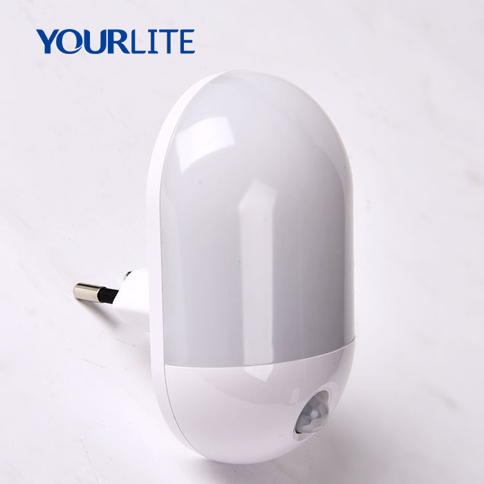 Small Mini Dusk to Dawn Automatic CDS LED Plug In Night Light, Toilet Use PIR Motion Sensor LED Night Light