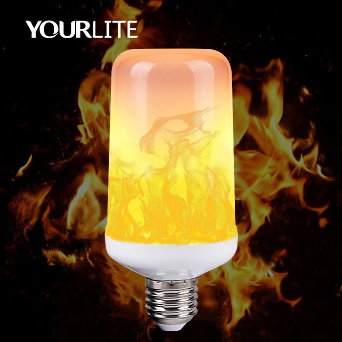 Atmosphere Lighting Simulation Fire Burning Bulbs LED Flicker Flame Bulb